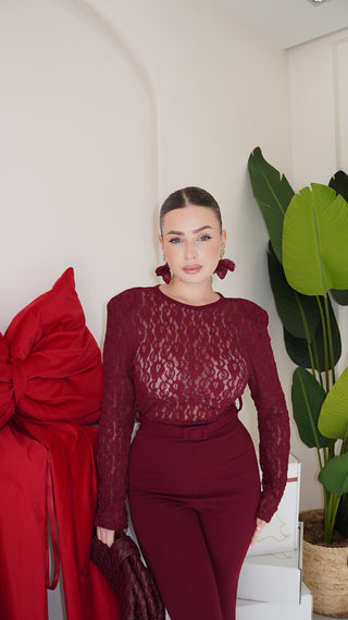 Jumpsuit CARTIER bordeaux