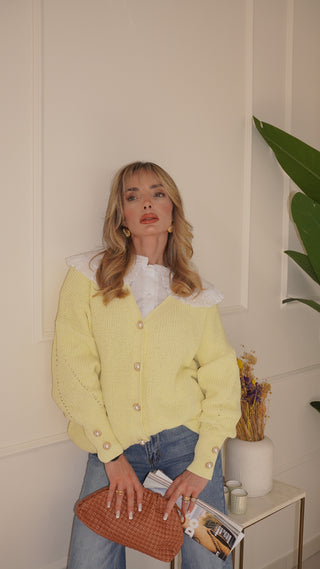 Cardigan MARSHMALLOW yellow