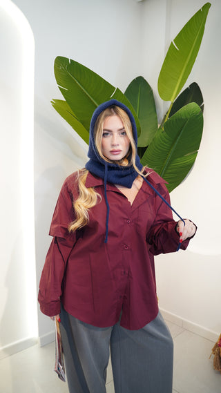 Camicia MINIMAL bordeaux