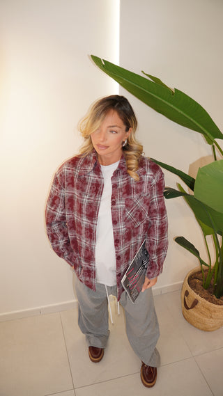 Camicia LONDON bordeaux