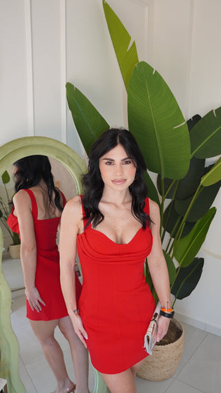 Abito SANTORINI red