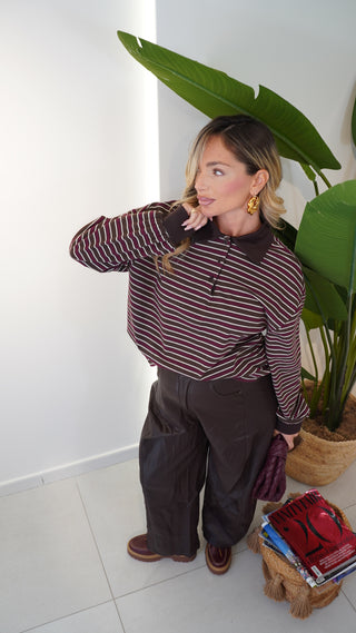 Pantalone ecopelle CHOCOLATE brown
