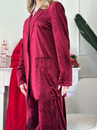 Tailleur CHRISTMAS bordeaux