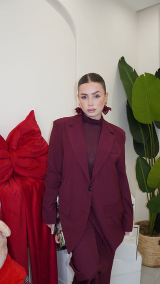 Tailleur STUDIO bordeaux
