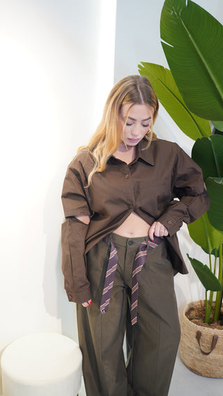 Camicia MINIMAL brown