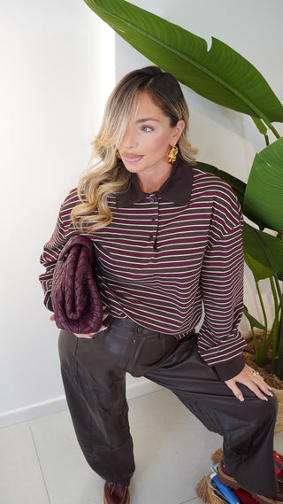 Pantalone ecopelle CHOCOLATE brown