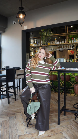 Pantalone ecopelle KOYN brown