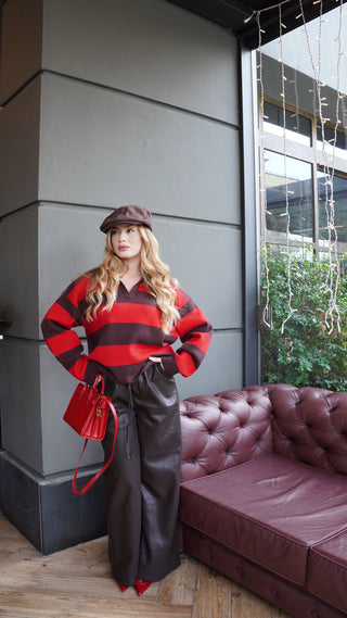 Pullover polo HARRODS red