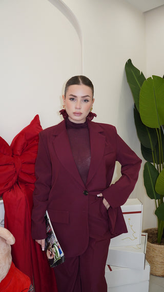 Tailleur STUDIO bordeaux