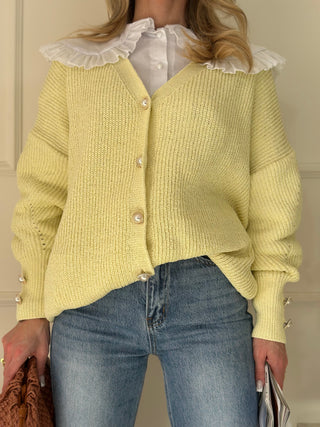 Cardigan MARSHMALLOW yellow