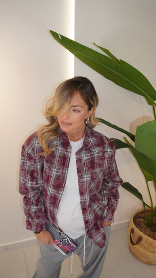 Camicia LONDON bordeaux