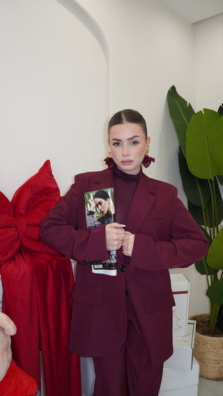 Tailleur STUDIO bordeaux