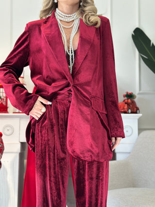 Tailleur CHRISTMAS bordeaux