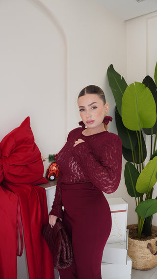 Jumpsuit CARTIER bordeaux