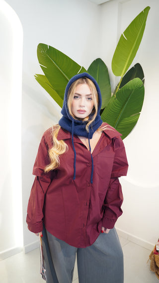 Camicia MINIMAL bordeaux