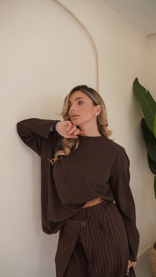 T-shirt ESSENCIAL brown