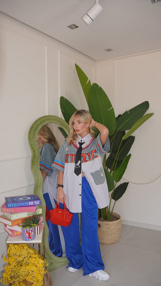 Pantalone PHARREL blu roial