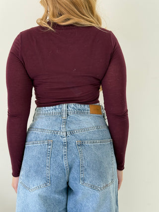 Maglia ZENIS dolcevita bordeaux