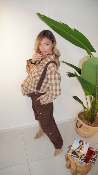 Jeans SALOPETTE ALMOND