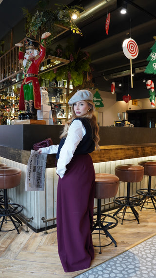 Pantalone AVRIL bordeaux