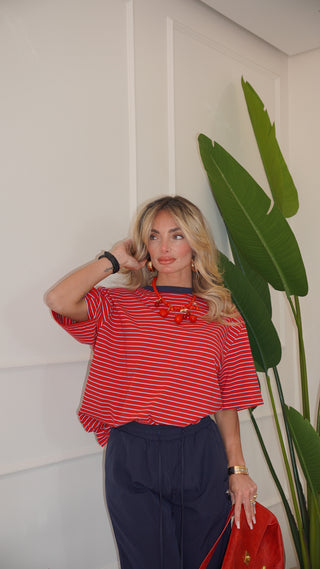T-shirt MARINE red