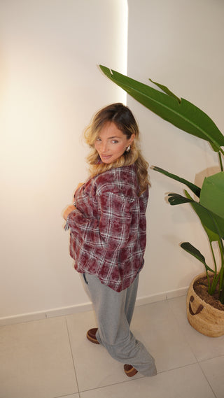 Camicia LONDON bordeaux