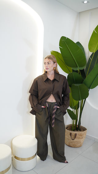 Camicia MINIMAL brown