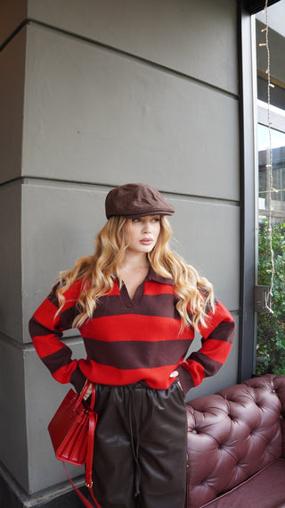 Pullover polo HARRODS red