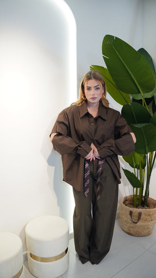 Camicia MINIMAL brown