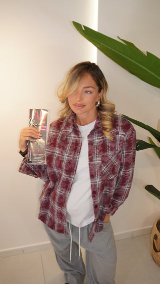 Camicia LONDON bordeaux