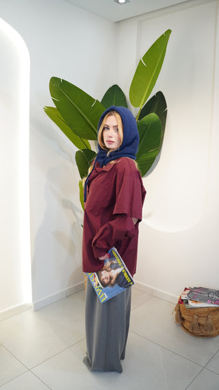 Camicia MINIMAL bordeaux