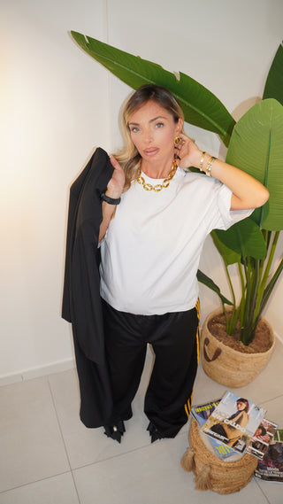 T-shirt spalline BASIC bianca
