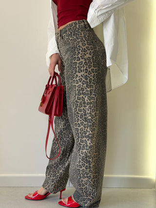 Jeans maculato ANIMALIER