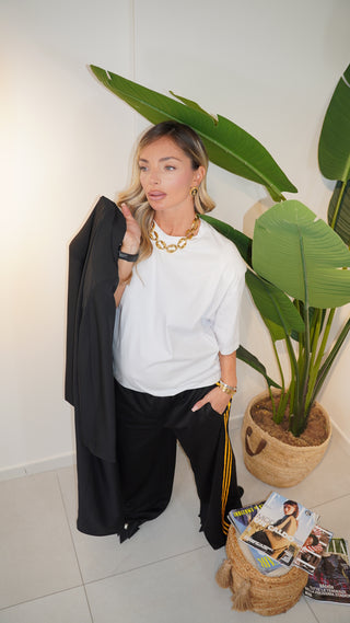 T-shirt spalline BASIC bianca