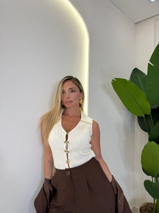 Top ANGELINA panna