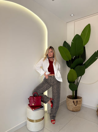 Jeans maculato ANIMALIER