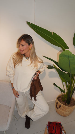 Coordinato di tuta SEPTEMBER avorio by lumina