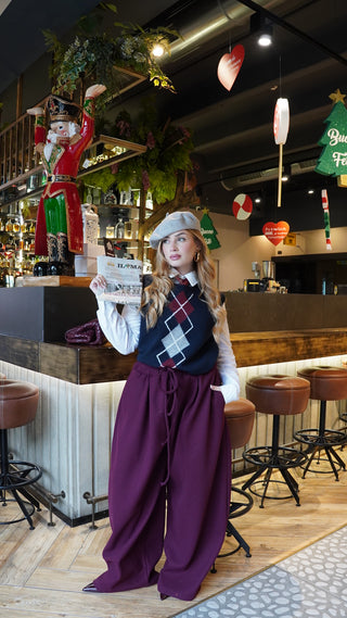 Pantalone AVRIL bordeaux