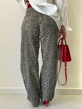 Jeans maculato ANIMALIER