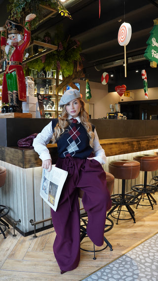 Pantalone AVRIL bordeaux