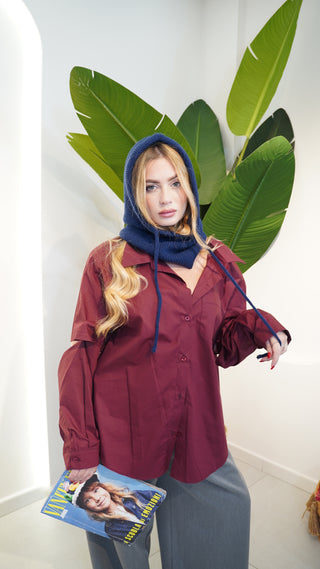 Camicia MINIMAL bordeaux