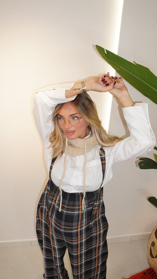 Camicia CROP white
