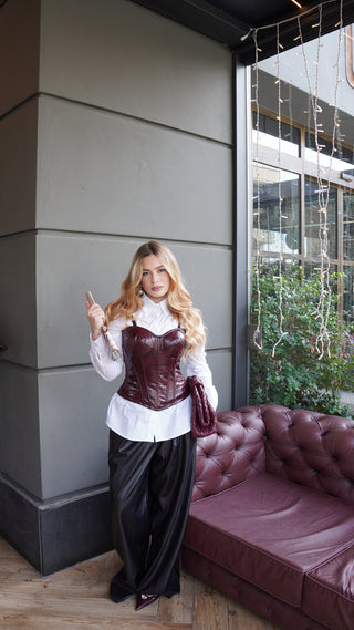 Bustier SCULPTUR bordeaux