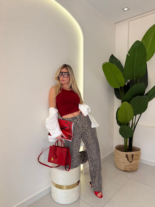 Jeans maculato ANIMALIER