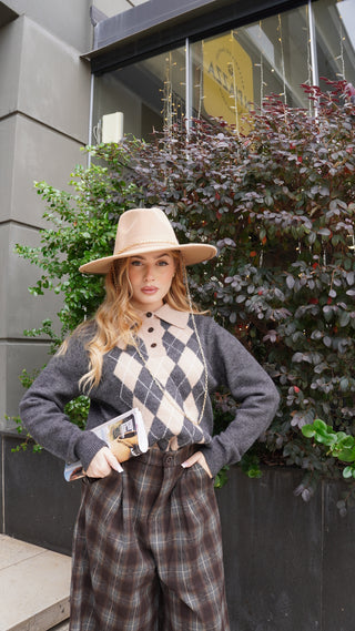 Pullover polo KENNY grigio