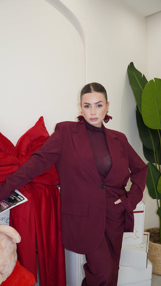 Tailleur STUDIO bordeaux