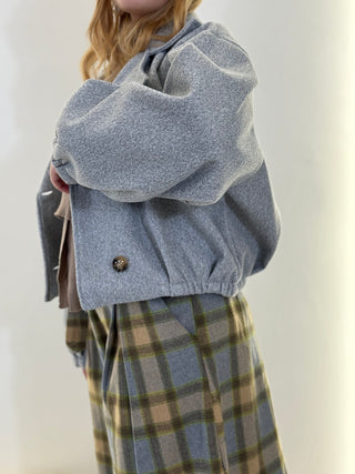 Cappotto LIAM CROP grigio