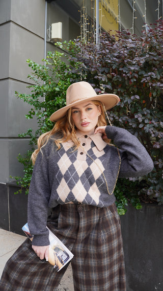 Pullover polo KENNY grigio