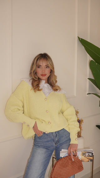 Cardigan MARSHMALLOW yellow