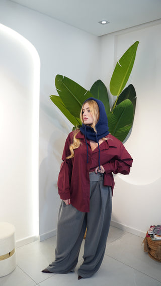 Camicia MINIMAL bordeaux